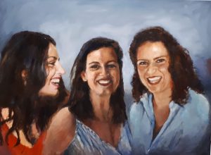 Carla Klein Goldewijk schilderij ‘3 zussen’